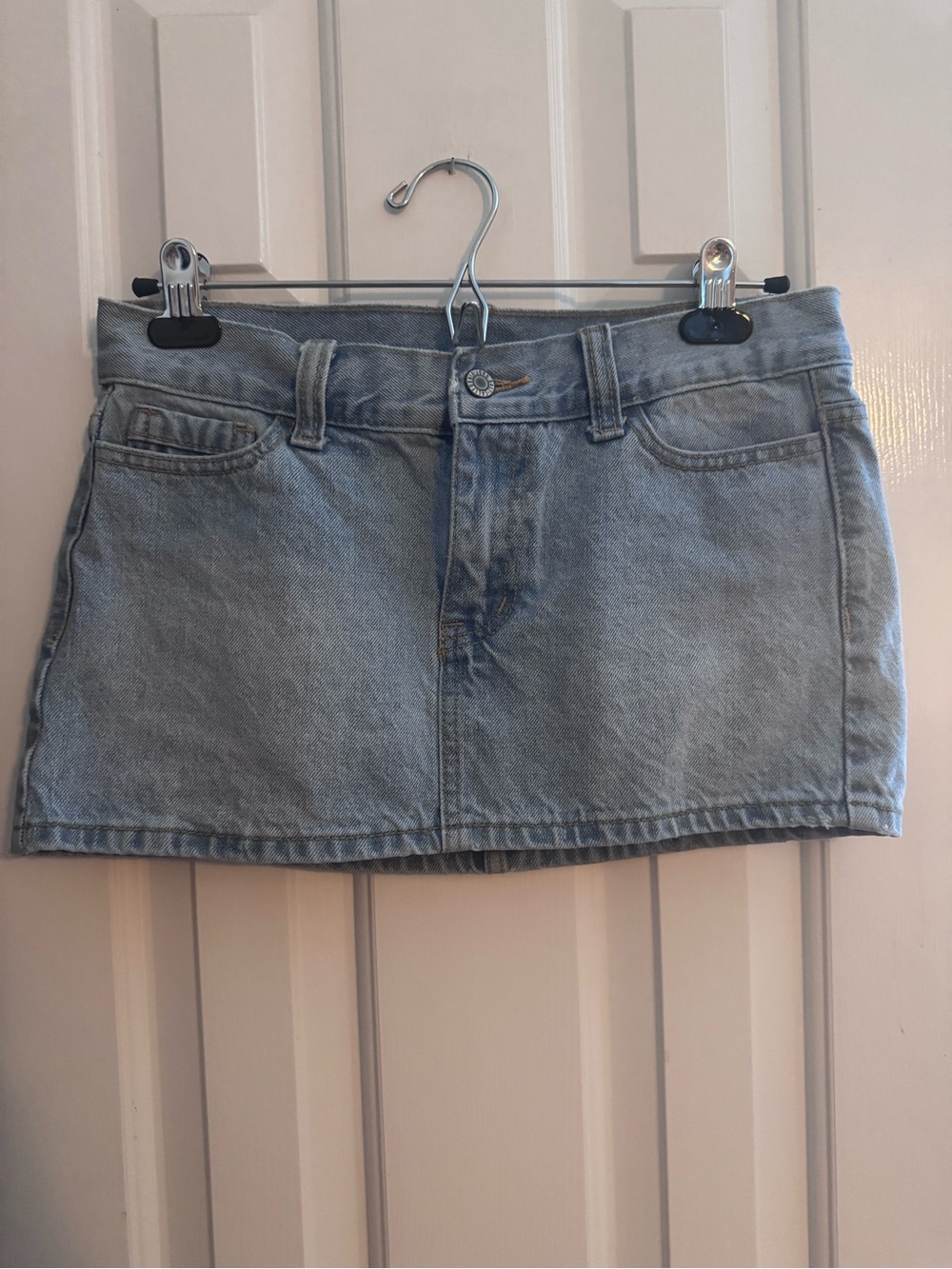 J Galt Brandy Melville Denim Mini Skirt Light Wash Small